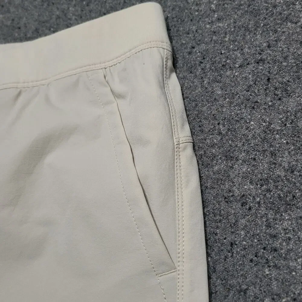 Public Rec Shorts Mens 42 Khaki Flex Casual Performance Stretch Elastic Waist 6